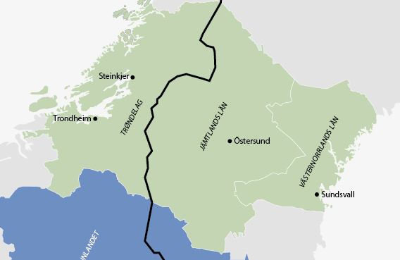 Kart over Nordens Grønne Belte